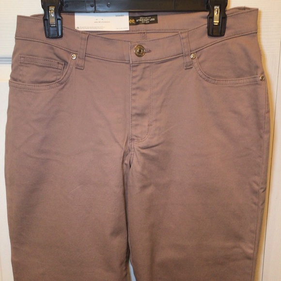 Lee Womens Mauve Relaxed Fit Straight Leg Jean Size 10S-Irregular - Picture 2 of 7